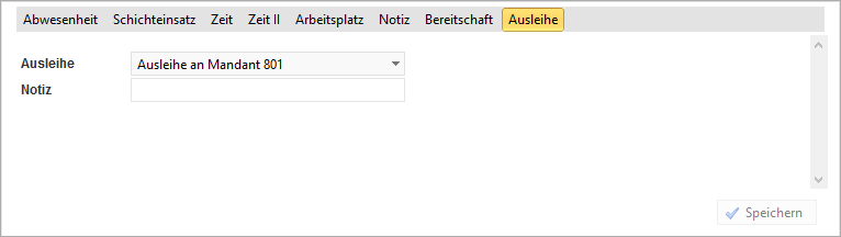 Planung - Mitarbeiter Detailplanung - Ausleihe