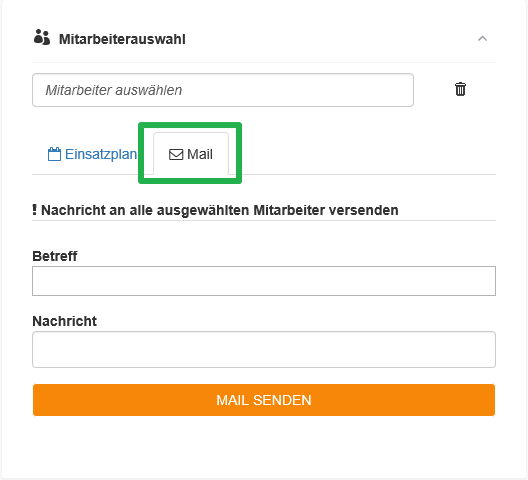 Planung - Kommunikation - E-Mail (Freitext)